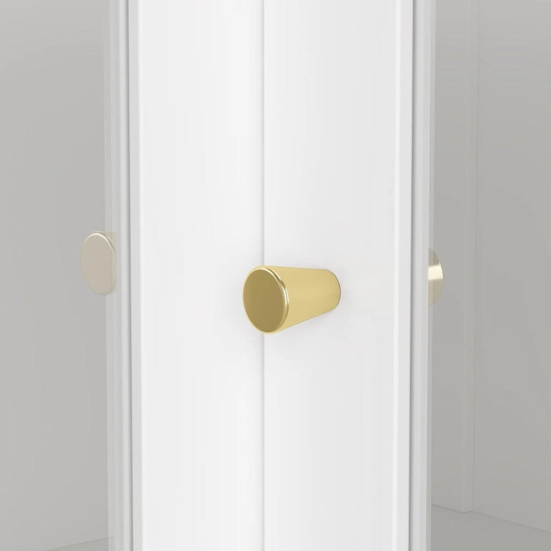 78.7H White Corner Bathroom Cabinet - Stylish Storage for Any Room