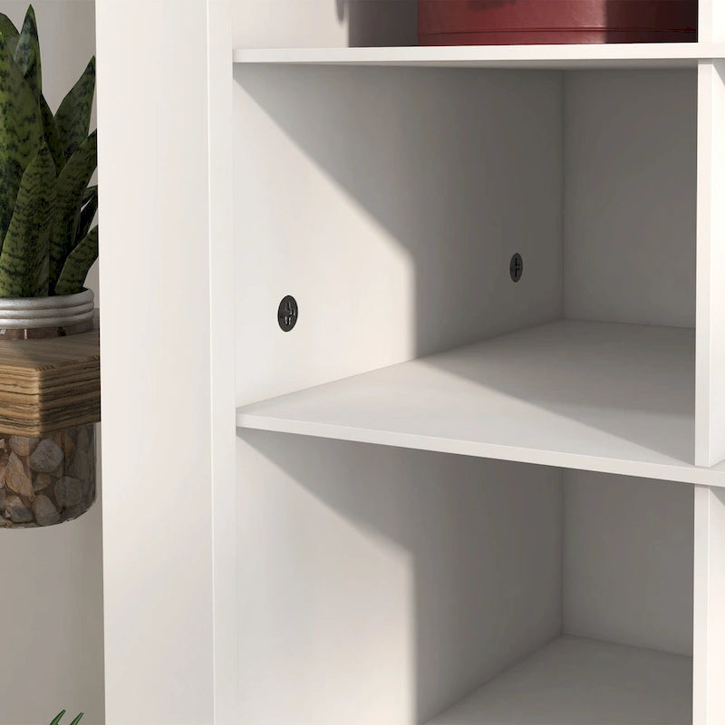 71 Tall Shoe Cabinet for Entryway, Narrow Shoe Rack Storage Organizer, White