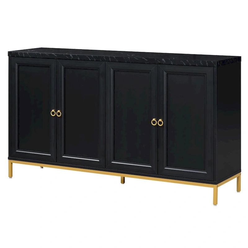 59 Sideboard Buffet Cabinet with Adjustable Shelf