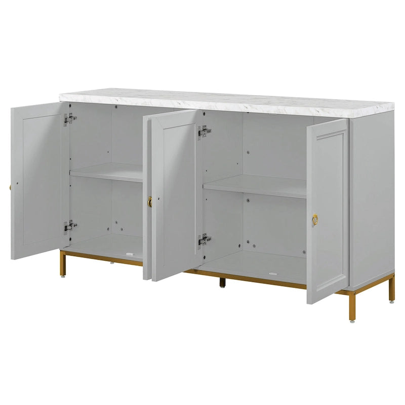 59 Sideboard Buffet Cabinet with Adjustable Shelf