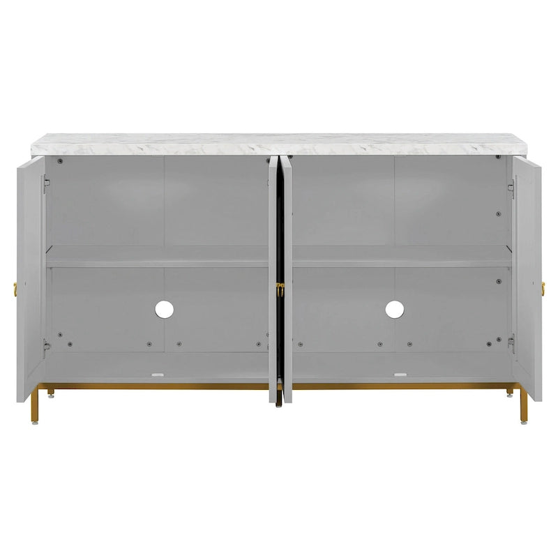 59 Sideboard Buffet Cabinet with Adjustable Shelf