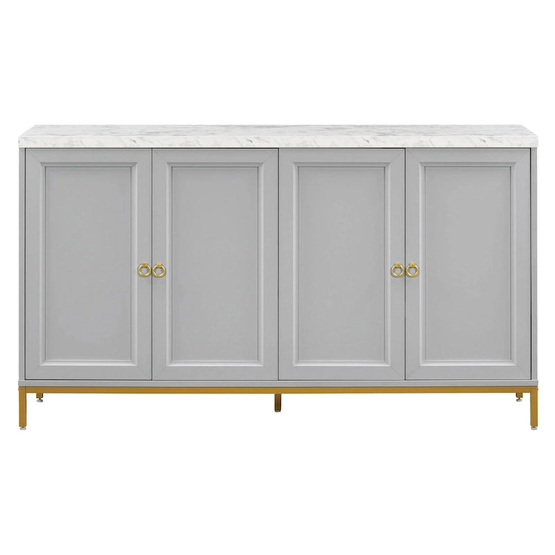 59 Sideboard Buffet Cabinet with Adjustable Shelf