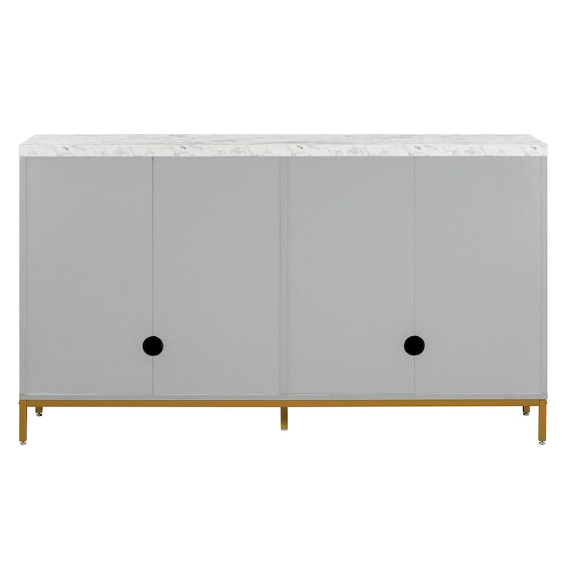 59 Sideboard Buffet Cabinet with Adjustable Shelf