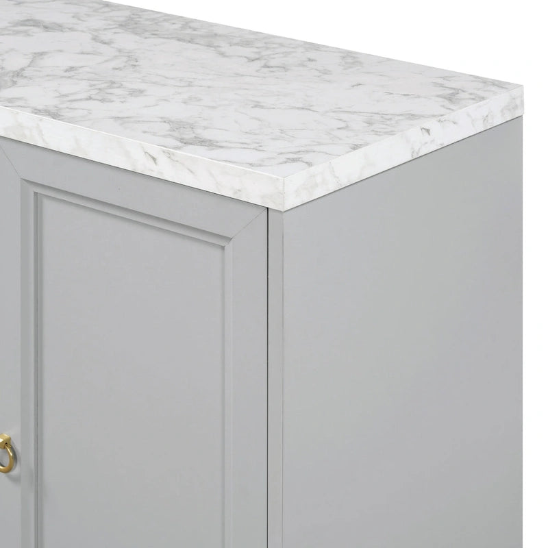 59 Sideboard Buffet Cabinet with Adjustable Shelf