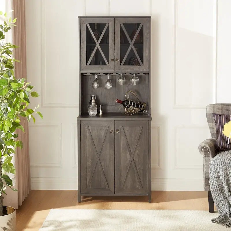 Sideboards Buffets Bar Cabinet with Wine Rack