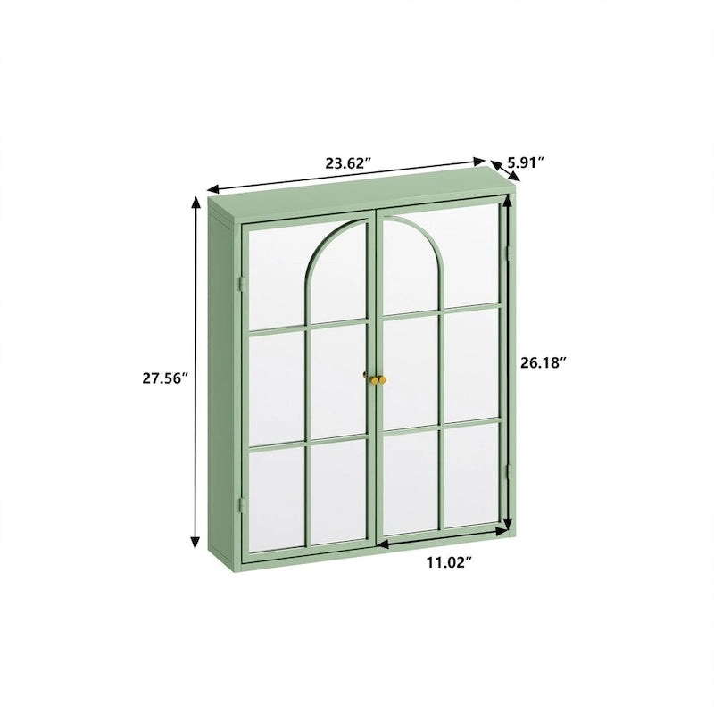23.62 Vintage Two Door Wall Cabinet