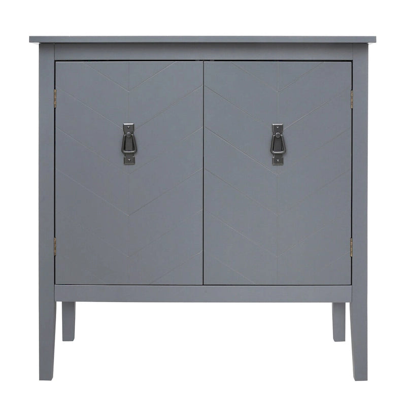 2 Door Wooden Cabinets, Wood Cabinet Vintage Style Sideboard for Living Room Dining Room Office