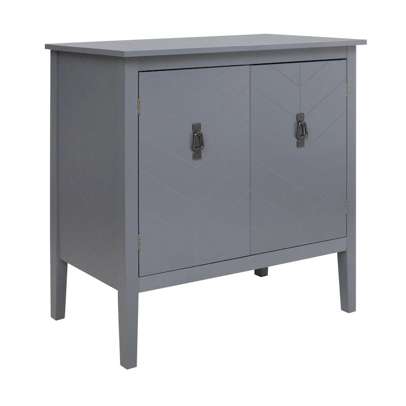 2 Door Wooden Cabinets, Wood Cabinet Vintage Style Sideboard for Living Room Dining Room Office
