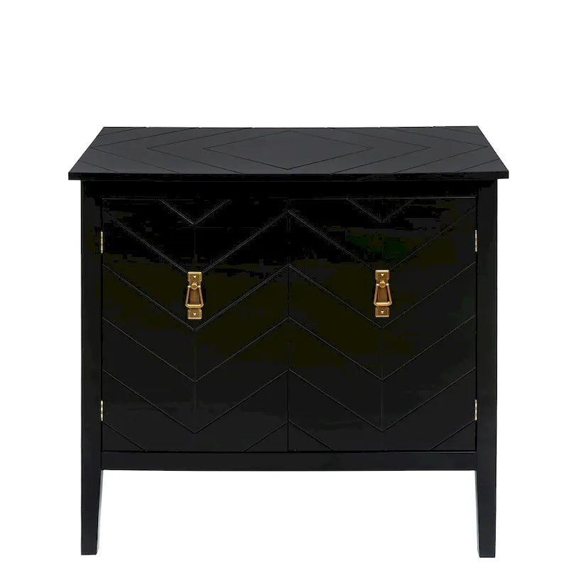 2 Door Wooden Cabinets, Wood Cabinet Vintage Style Sideboard for Living Room Dining Room Office