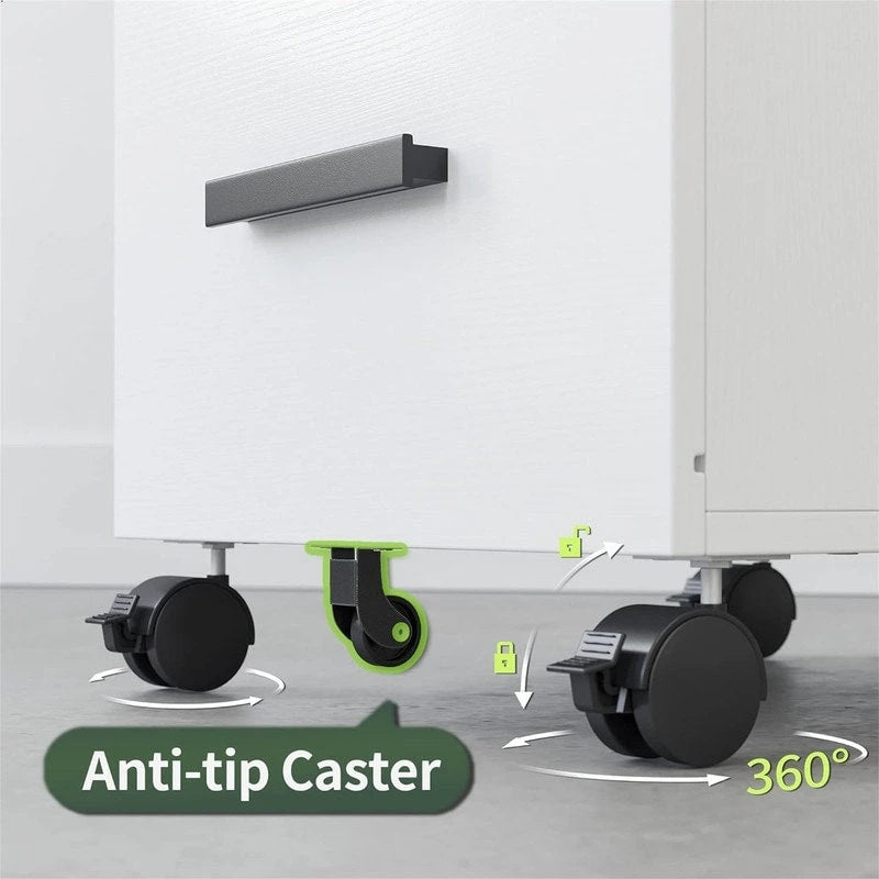 2-Drawer File Cabinet with Lock for Home Office - 17D x 24.3W x 16H