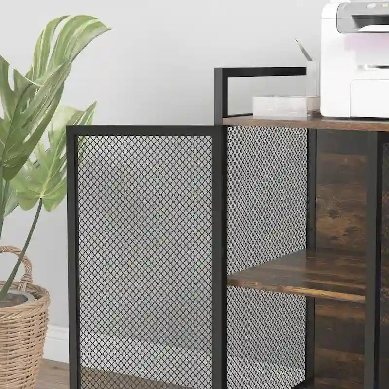 Industrial Printer Stand with USB Charging Ports