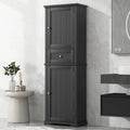 22 in. W x 11 in. D x 67.3 in. H Linen Cabinet with Drawer and Adjustable Shelf
