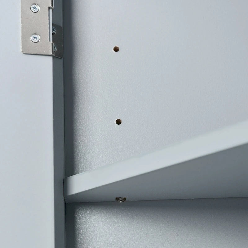 Triangle Bathroom Storage Cabinet with Adjustable Shelves