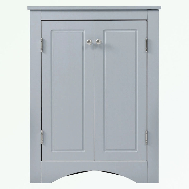 Triangle Bathroom Storage Cabinet with Adjustable Shelves