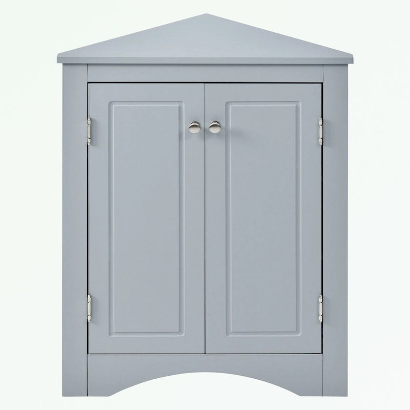Triangle Bathroom Storage Cabinet with Adjustable Shelves