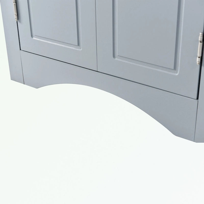Triangle Bathroom Storage Cabinet with Adjustable Shelves