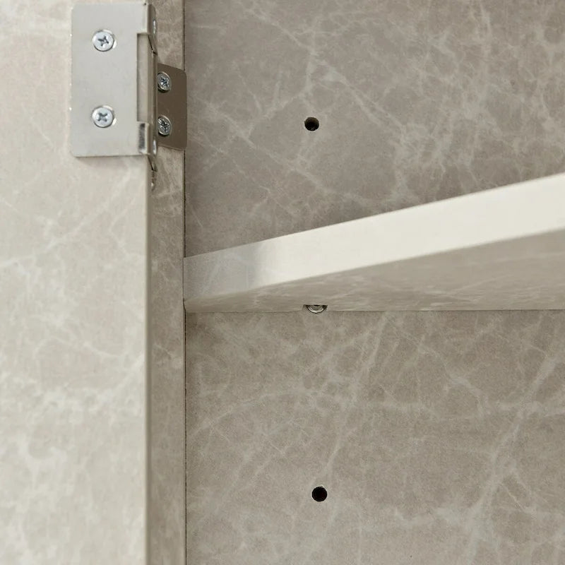 Triangle Bathroom Storage Cabinet with Adjustable Shelves