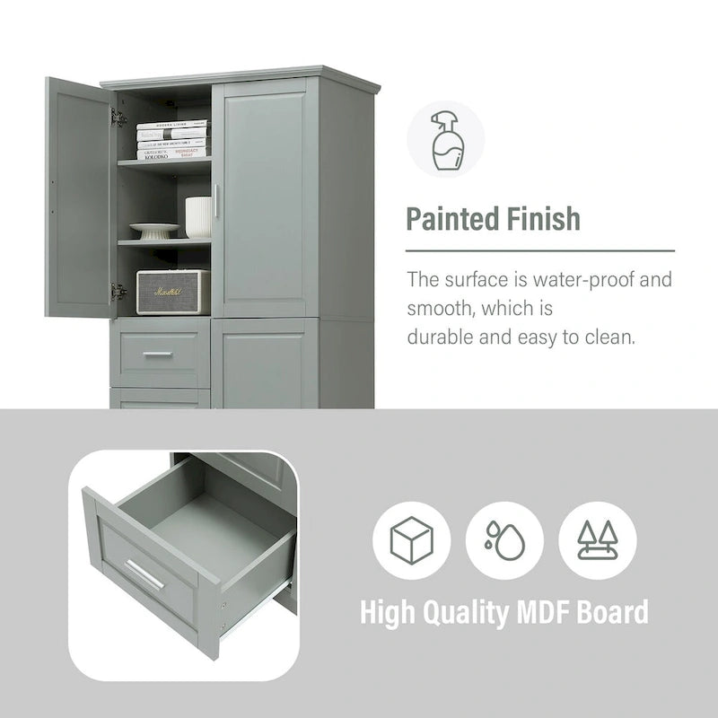 Bathroom Storage Cabinet with Doors