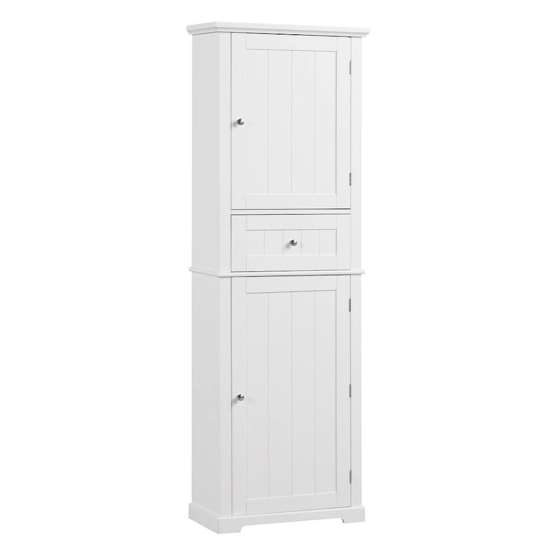 Bathroom Freestanding Storage Cabinet with Drawer and Adjustable Shelf